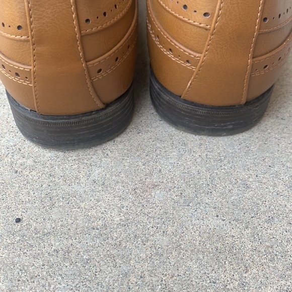 ASOS Men’s Tan Oxford Style Lace Up Wingtip Dress Shoe size 8WF - Picture 4 of 13